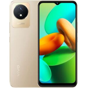 Vivo Y Series Y02 4G Dual Sim Smartphone (3GB RAM, 32GB Storage) 6.51 inch HD+ Display Octa-Core Processor 5000 mAh Battery (Sunset Gold)