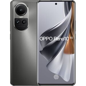 Open Box (Demo Unit) Oppo Reno Series Reno 10 5G Dual Sim Smartphone (8GB RAM, 256GB Storage) AMOLED Display MediaTek Dimensity 7050 (Silver Grey)