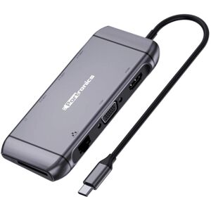 Portronics Mport 9C Type-C Multiport USB Hub Compatible with Windows, Chrome OS, iOS, and Android 7.0