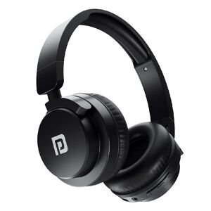 Portronics Muffs M2 Wireless Bluetooth On Ear Headphones with 40 Hrs Playtime, 40mm Dynamic Drivers, AUX 3.5mm, Powerful Bass (Black)
