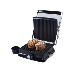 Wonderchef Sandwich Maker Super Tandoor Family Size with Thermostat Control, Non-Stick Coating, 180-Degree Grilling, LED Indicator (Black)
