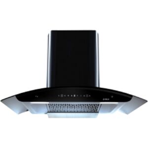 Elica Hood Chimney with Filterless, Touch Control, Wall Mount (Black, FLCG 900 HAC LTW MS NERO)