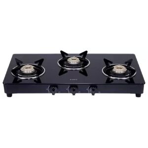 Elica Cooktop with Stainless Steel Support Plates, Euro Coated Grid, Rust Resistance Texture, Smoothly Operated Knobs, Toughened Glass (DF-CT-703-J)