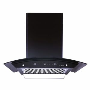 Elica WDFL 606 HAC MS Nero Chimney with 3 Speed Motion Control, Heat Auto-Clean Technology, Touch Control Panel, Filterless Chimney (Black)