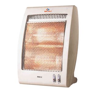 Bajaj Room Heater with 2 Heat Setting, Nickle Chrome Plated Mesh Grid (RHX-2)