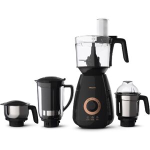 Philips Avance Collection 4 Jars Mixer Grinder with PowerChop Technology, 750 Watts, Gear Drive Technology, 3 Speed Settings (Black, HL7707/00)