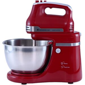 Wonderchef Crimson Edge Stand Mixer with 3 Attachments & 5 Speed Setting, Planetary Mixing Action, Rotating Bowl, Multi-Speed (Red, 63153021)