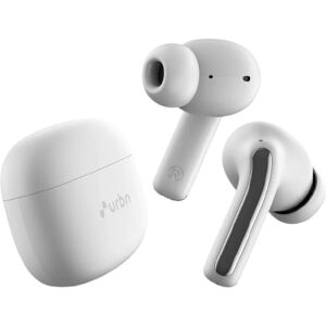 Urbn Beat 650 TWS Earbuds with 13mm Driver, Up to 50 Hours Playtime, IPX5 Rating, ENC Technology, Gaming Mode, Voice Assistant (White)