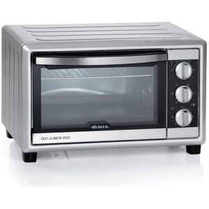 Ariete Bon Cuisine 25 Litres Electric Oven with Six Cooking Position, Double Glass, Crumb Tray (Silver)