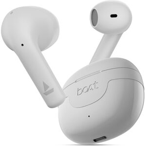 boAt Airdopes Hype Wireless Earbuds with 100 Hours Playback, 13mm Drivers, ENx Technology, ASAP Charge, BEAST Mode (Pearl White)