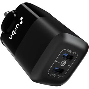 URBN 40W PD GaN Adapter with 25W Fast Charge, GaN Technology, Universal Compatibility, Black (UWA401_BE1)