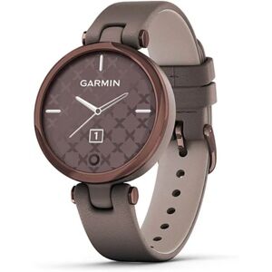 Garmin Lily Classic Smartwatch for Women (DarkBronze, Paloma, Leather)