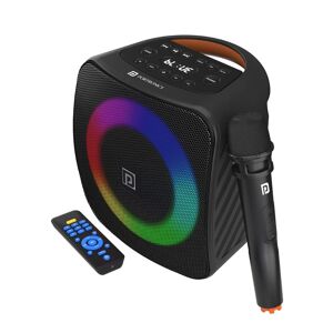 Portronics Dash TWS Bluetooth Portable Speaker with Wireless Karaoke Mic, 40W powerful sound output (Black)