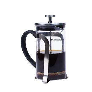 Wonderchef Regalia French Press Coffee Maker with Heat Resistant German Borosilicate Glass Carafe, 600 ml