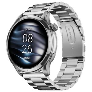 Noise NoiseFit Mettle 1.4 inch (35.5mm) Bluetooth Calling Smart Watch with 120 Plus Sports Mode, IP68 Rating, Weather Updates (Elite Silver)