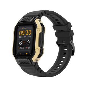 Fire-Boltt Shark Smartwatch with Bluetooth Calling, 1.83 inch Display Size, InBuilt Voice Assistance, 120+ Sports Modes (Gold Black)