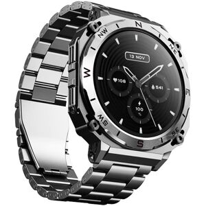 boAt Enigma X500 Smartwatch with 1.43 (3.6 cm) AMOLED Display, Bluetooth Calling, 100+ Sports Mode, 100+ Cloud Watch Faces (Classic Silver)