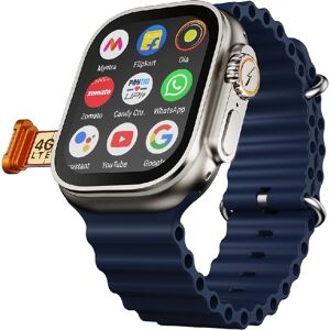 Fire-Boltt Oracle Wrist Phone Smart Watch with 1.96-inch display, 4G LTE nano SIM, 2 GB RAM with 16 GB Storage (Marine Mirage)