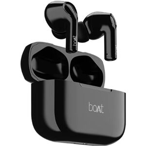 boAt Airdopes 163 Earbuds with Massive Playback of Up To 17 Hour, IPX5 Water & Sweat Resistance, IWP Technology, Type C Interface (Active Black)