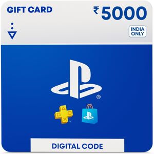 Rs.5000 Sony PlayStation Store Gift Card / Wallet Top-up Card (India Only)