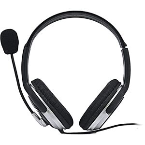 HP Wired On Ear Headphones with Built-in Microphone, Noise Cancellation, 3.5mm Drivers (B4B09PA)