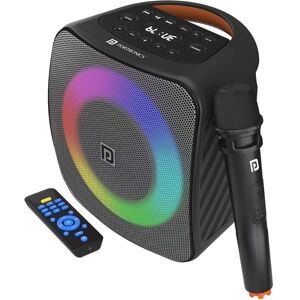 Portronics Dash TWS Bluetooth Portable Speaker with Wireless Karaoke Mic, 40W powerful sound output (Grey)