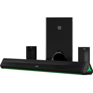 GOVO GoSurround 950 280W Soundbar with 6.5 inch Subwoofer, 5.1 Channel, 5 Equalizer Modes, LED Display, Bluetooth V5.3 (Black)