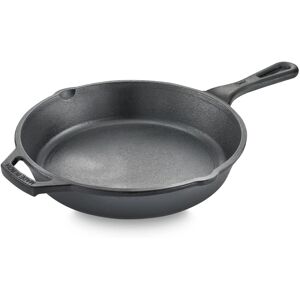 Prestige Cast Iron Scratch Resistant Fry Pan with Compatible with All Heat Sources (Black)