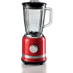 Ariete Moderna Table Blender with 1000 Watts, Stainless Steel Blades, 4 Speeds + Pulse function, Non-Slip Feet (Red)