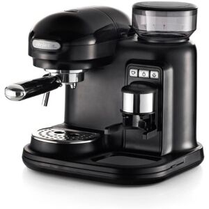 Ariete Moderna Espresso with Proffessional Grinder, 15 Bar Pressure, Auto Shut off (Black)