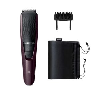 Philips 3000 Series Beard Trimmer with 20 Length Setting, Wine (BT3415/15)