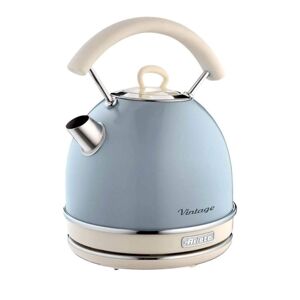 Ariete Vintage Dom 1.7 Litres Electric Kettle with Auto Shut-off, Cordless, Rotating base 360°, 2000 Watts (VINTAGEDOMKETTLE1.7LT, Light Blue)