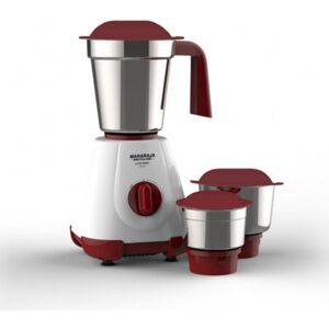 Maharaja Livo Pro Mixer Grinder with 3 Versatile Stainless Steel Jars, Powerful Vacuum Foothold (White)