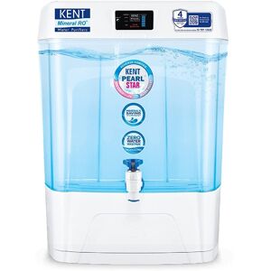 Kent Pearl Star Wall Mountable RO Water Purifier with Digital Display of Purity, Transparent Detachable Tank (White, PEARLSTAR)