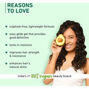 Plum Goodness Avocado & Argan High-Definition Curl Gel Contains Avocado Oil, Argan Oil, Plant Keratin, Pro Vitamin B5 & Vitamin E For wavy & curly hai