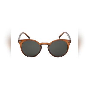 SELECTED HOMME Brown Round Sunglasses