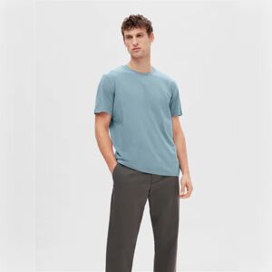 SELECTED HOMME Blue Organic Cotton T-shirt