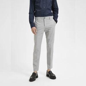 SELECTED HOMME Grey Mid Rise Suit-Set Trousers