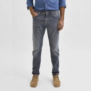 SELECTED HOMME Light Grey Mid Rise Slim Jeans
