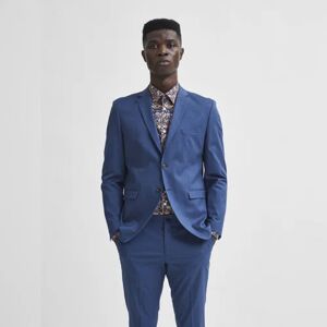 SELECTED HOMME Blue Solid Slim Fit Suit Blazer