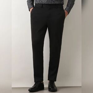 SELECTED HOMME Black Mid Rise Knitted Trousers