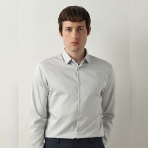 SELECTED HOMME Grey Slim Fit Full Sleeves Shirt