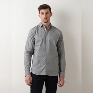 SELECTED HOMME Grey Dobby Full Sleeves Shirt