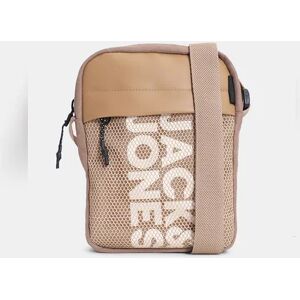 JACK & JONES JACK&JONES Beige Mesh Sling Bag