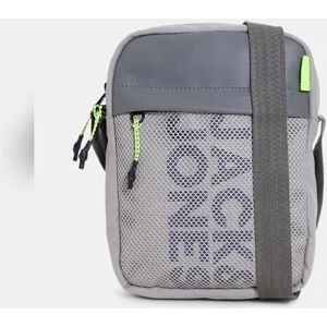 JACK & JONES JACK&JONES Grey Mesh Detail Sling Bag