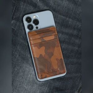 JACK & JONES JACK&JONES Brown Camo Card Holder