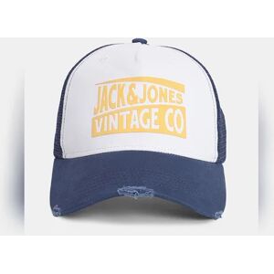 JACK & JONES JACK&JONES Blue Colourblocked Mesh Trucker Cap