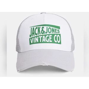 JACK & JONES JACK&JONES Grey Mesh Detail Trucker Cap