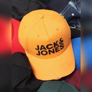 JACK & JONES JACK&JONES Amber Yellow Distressed Baseball Cap