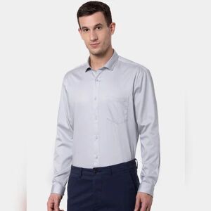 JACK & JONES JACK&JONES Grey Formal Full Sleeves Shirt